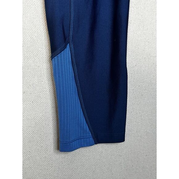 Under Armour UA Leggings Women’s Size Small Blue Elastic Waist Cropped - Picture 3 of 15
